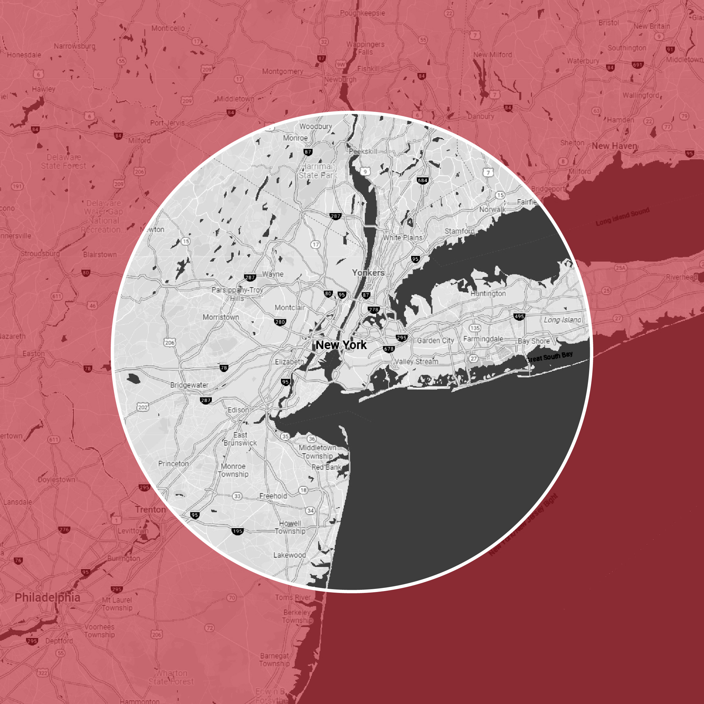 Manhattan Map Graphic